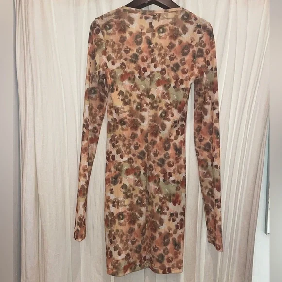 NEW Nanushka Cathleen Watercolor Mini Dress Size S 🌼